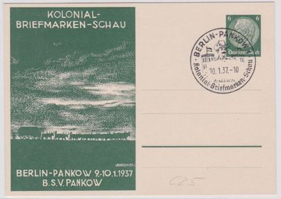 96516 Privatganzsache PP127/ C25 Kolonial-Briefmarken-Schau Berlin-Pankow 1937