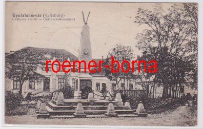 83217 Ak Gyulafehérvár Ungarn (Karlsburg) Custozza Monument 1920