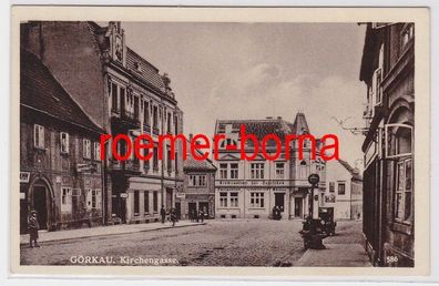 82343 Ak Görkau Jirkov Kirchengasse mit Geschäften um 1910