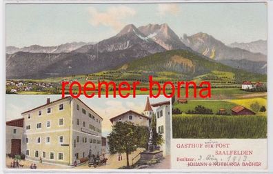 82742 Mehrbild Ak Saalfelden Gasthof zur Post um 1910