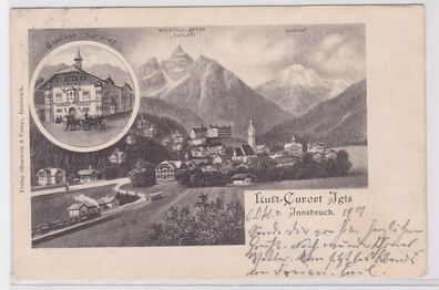 84147 AK Luft-Curort Igls bei Innsbruck - Gasthof Altwirt, Totalansicht 1901