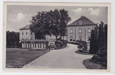 98308 Ak Sagan Zagan herzogliches Schloß (Rückseite) 1934