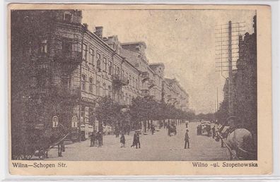 34664 Feldpost Ak Wilna Vilnius Schopen Strasse 1915
