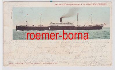 85883 Ak S.S. Graf Waldersee Hamburg-Amerika-Linie 1902