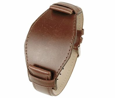 Minott Ersatzband Uhrenarmband Leder Unterlegband 20mm Braun 203162018