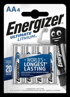 Energizer - Ultimate Lithium - Mignon AA / L91 / 1,5B / FR6 / LR6 - 1,5 Volt 3100m...