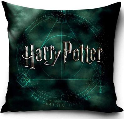 Kissen Kuschelkissen Dekokissen Harry Potter grün 40 x 40 cm