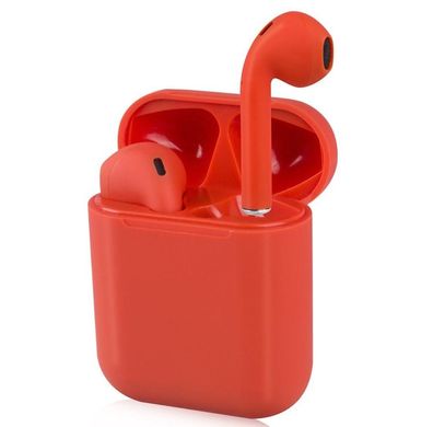 Bluetooth 5.0 TWS Kopfhörer In Ear Ohrhörer Headset mit Ladebox Touch Control Rot