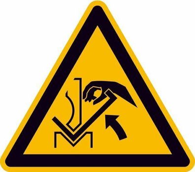Aufkleber Warnzeichen Dreieck "Warnung vor elektrischer Spannung" 20cm gelb 