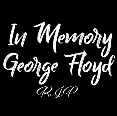 Aufkleber In Memory George Floyd R.I.P. 10x10cm / 20x20cm #gegenrasissmus
