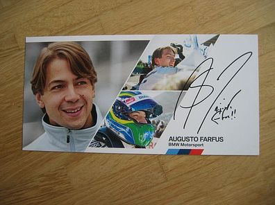 BMW Motorsport Rennfahrer Augusto Farfus - Autogramm!!!