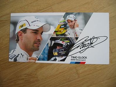 BMW Motorsport Rennfahrer Timo Glock - Autogramm!!!