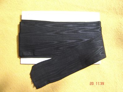 Moireeband 4,7 cm breit schwarz hochwertig steife Qualität Hutband je 1m