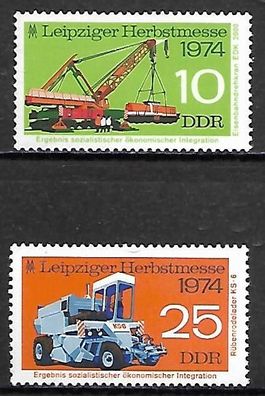 DDR postfrisch Michel-Nummer 1973-1974