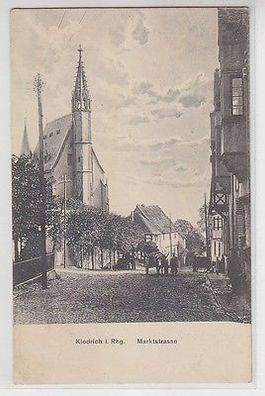 04134 Ak Kiedrich im Rheingau Marktstrasse um 1910