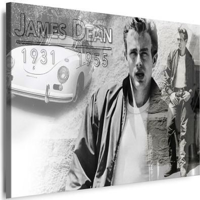 Myartstyle Bilder Leinwand James Dean Wandbilder Auto Kunstdrucke ART Film Dekor XXL
