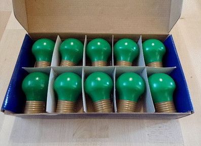 Konstsmide 10 Lampen Aufsätze grün für Außen Lichterkette P2333-500 P2334-500