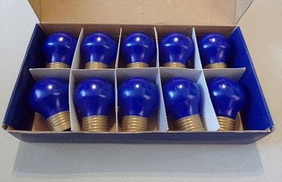 Konstsmide 10 Lampen Aufsätze blau für Außen Lichterkette P2333-500 P2334-500