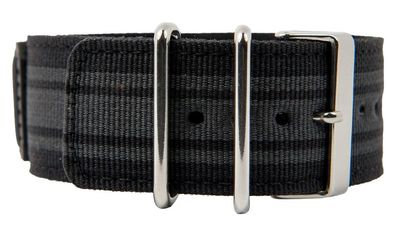 Casio G-Shock Ersatzband 16mm Textil schwarz-grau mit Unterlage GA-100 10450803
