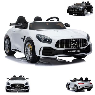 ES-Toys Kinder Elektroauto Mercedes GT R AMG, Zweisitzer, EVA-Reifen, 2x 35W