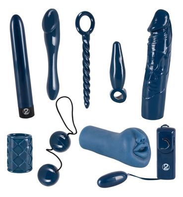 Midnight Blue Set Sextoy Dildo Vibratoren-Set Buttplug Plug Butt Sexspielzeug