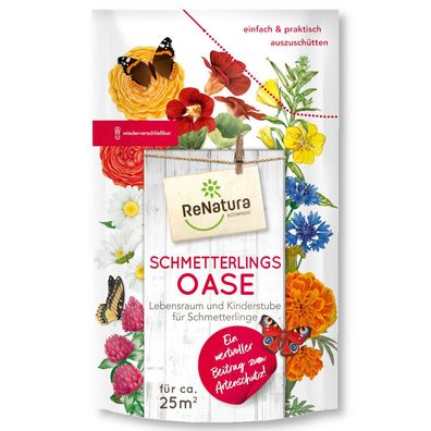 ReNatura® Schmetterlingsoase 0,275 kg Blumen Blühmischung Faltern Nutzinsekten