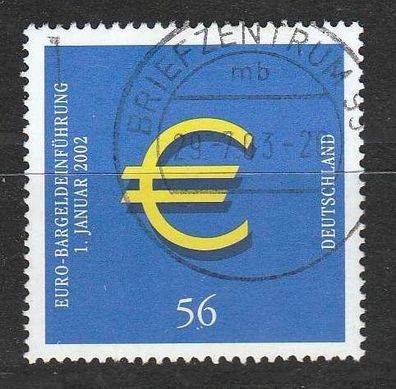 Bund 2002 Nr.2234 Einführung der Euro-Münzen - gestempelt