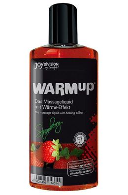 Joydivision WARMup Erdbeer 150 ml Massageöl Massage Öl Wärme Effekt essbar