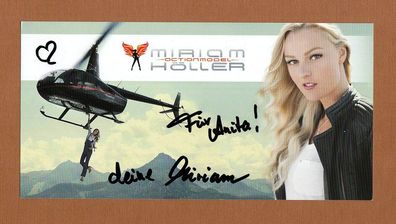 Miriam Höller (deutsche Stuntfrau, Moderatorin und Model ) - persönlich signiert (2)