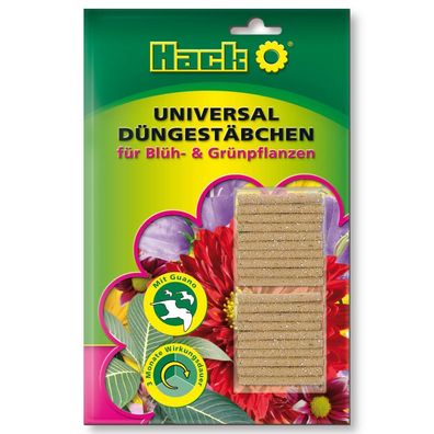 HACK Universal Düngestäbchen 20 Stk Pflanzendünger Blumendünger Universaldünger