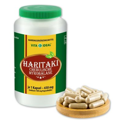 Vitaideal ® Haritaki Kapseln je 650mg ohne Zusatzstoffe