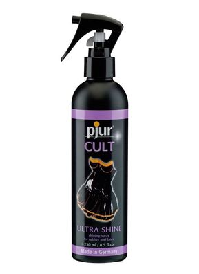 Pjur Cult Ultra Shine Latex Gummi Pflege Spray Silikonbasis Mittel Glanz 250 ml