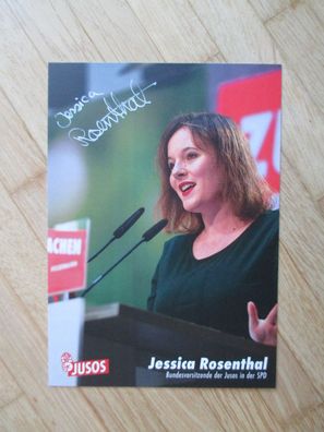 SPD Jusos Bundesvorsitzende Jessica Rosenthal - handsigniertes Autogramm!!!