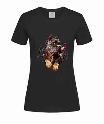T-Shirt Damen-Pitbull American