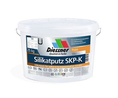 Diessner Silikatputz SKP-K 3 mm Körnung 25 kg weiß