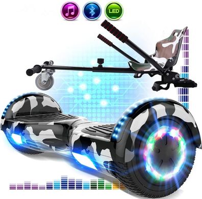 6,5 Zoll Hoverboard Self Balance Scooter Elektro Scooter mit Bluetooth 700W LED
