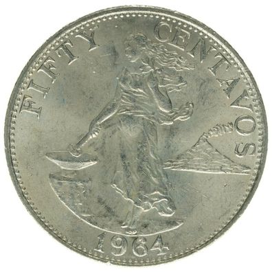 Philippinen 50 Centavos 1964 A58999