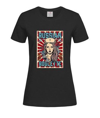 T-Shirt Damen-Russian Roulette