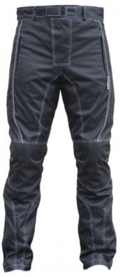 Motorradhose Textil schwarz/ weiß