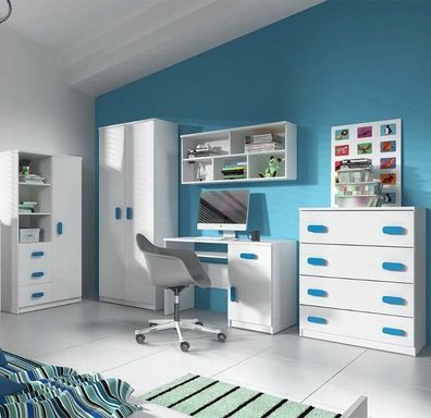 Jugendzimmer Kinderzimmer-Set Komplett Modern Design Möbel Schreibtisch Calbe Ia