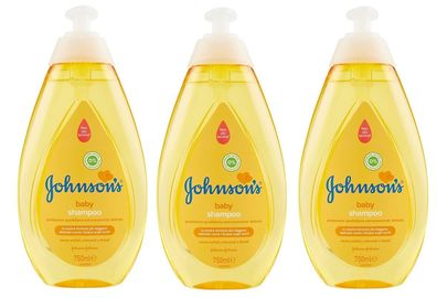 Johnsons & Johnson baby shampoo 3 x 750ml no more tears
