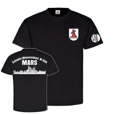 SM Boot Mars M1058 Bundes Marine Bundeswehr Schiff Geschwader T-Shirt #24344