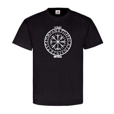 Infidel Kompass T-shirt Vegvisir Compass Germanen Wikinger Nordische #23944