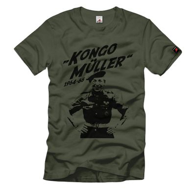 Kongo Müller Söldner Siegfried Müller 1960er Jahre Afrika Simba T-Shirt #15439