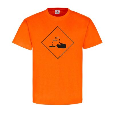 Ätzend Chemie Zeichen Logo Flamme Brand T-Shirt #23915