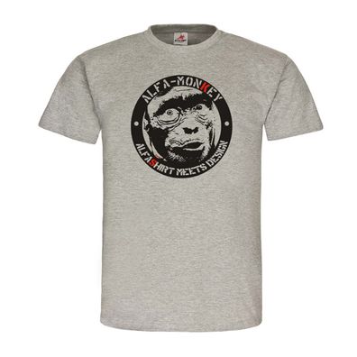 AlfaMonkey Meets Design Style Alfashirt Fun Spaß Humor Shirt T-Shirt #23928