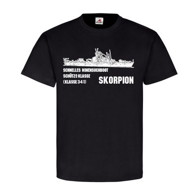 schnelles Minensuchboot Skorpion M 1060-1068 Schütze-Klasse T-Shirt#23840