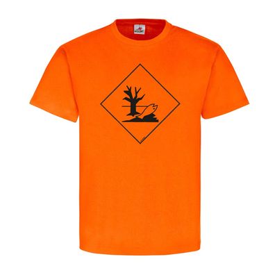 Umweltgefährlich Chemie Zeichen Logo Flamme Brand T-Shirt #23916