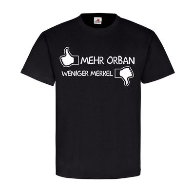 Orban vs Merkel Viktor Ungarn Angela Grenze Deutschland T-Shirt#23788