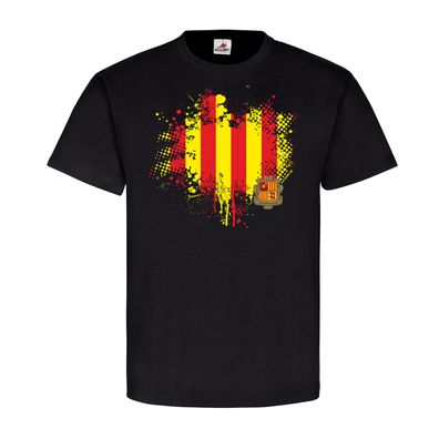 Catalonien Flagge Spanien Escudo de armas Bandera Patria Bandera T-Shirt #23741
